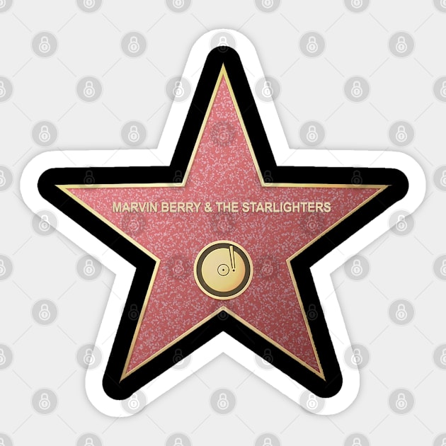 Marvin Berry & the Starlighters Hollywood Star Sticker by RetroZest